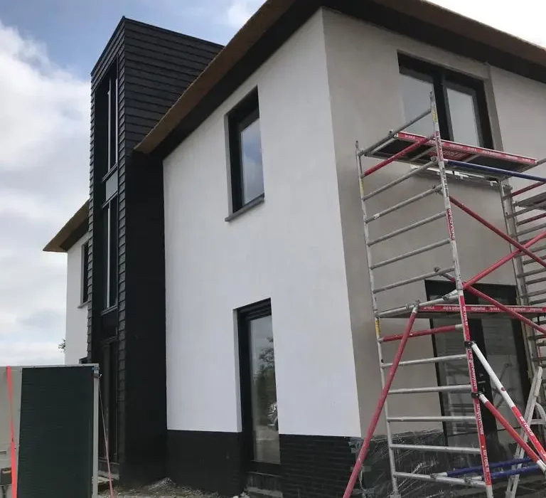 Buitengevel stucwerk