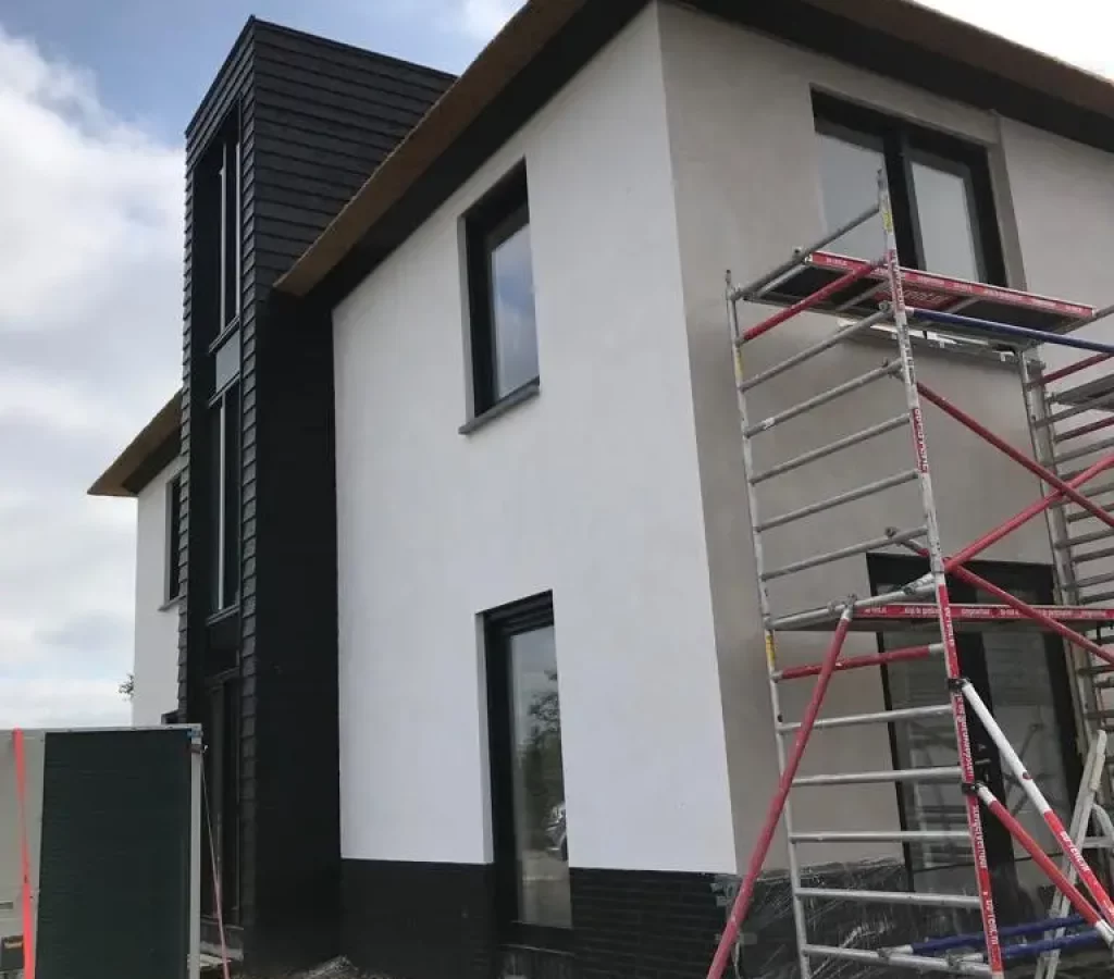 Buitengevel stucwerk